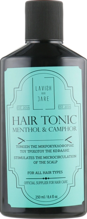 Lavish Care Тонік з ментолом для догляду за волоссям для чоловіків Hair Tonic Menthol And Camphor - фото N1