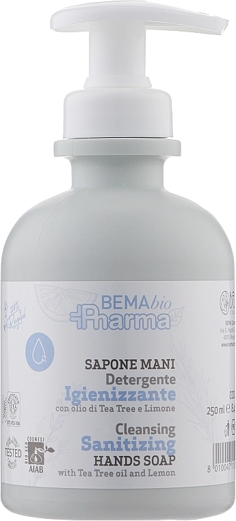 Bema Cosmetici УЦІНКА Рідке мило BemabioPharma Cleansing Sanitizing Hands Soap * - фото N1