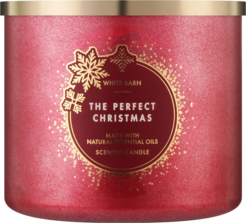 Bath & Body Works Аромасвеча "The Perfect Christmas", 3 фитиля Bath and Body Works, 411g - фото N1