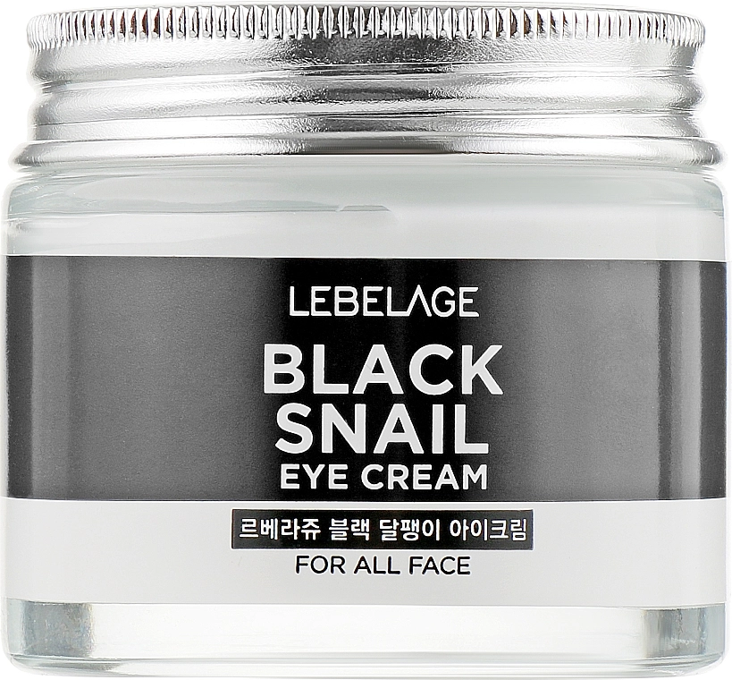 Lebelage Равликовий відновлювальний крем для шкіри навколо очей Black Snail Eye Cream - фото N1