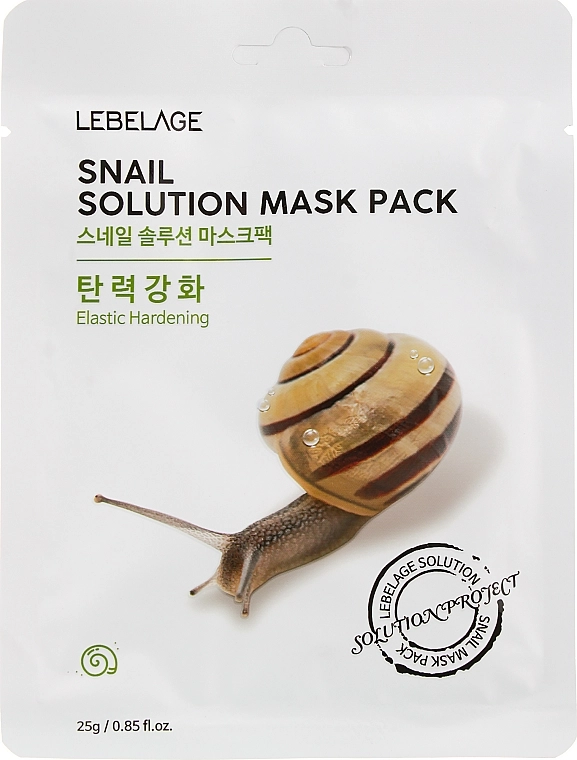 Lebelage Маска для обличчя тканинна Snail Solution Mask - фото N1