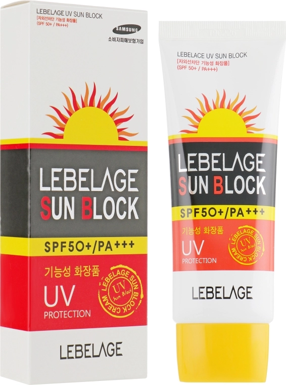 Lebelage Сонцезахисний крем UV Sun Block Cream SPF50+ - фото N3