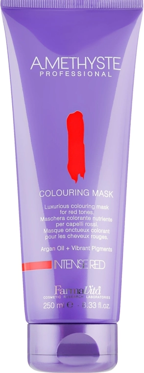 Farmavita Маска для волосся, фарбувальна, для червоних відтінків Amethyste Colouring Mask Intense Red - фото N1