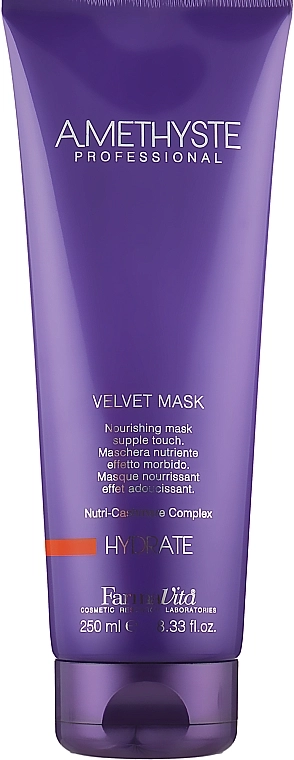 Farmavita Маска для сухого і пошкодженого волосся Amethyste Hydrate Velvet Mask - фото N1