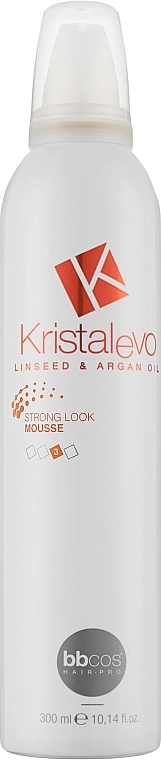 BBcos Мус для волосся сильної фіксації Kristal Evo Strong Look Mousse - фото N1