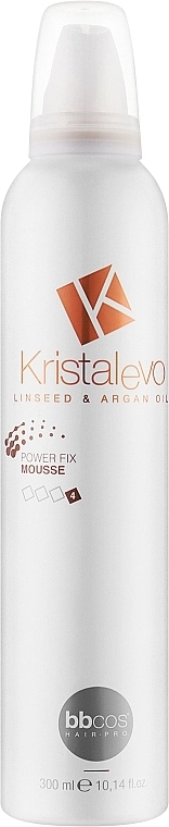 BBcos Мус для волосся Kristal Evo Power Fix Hair Mousse - фото N1