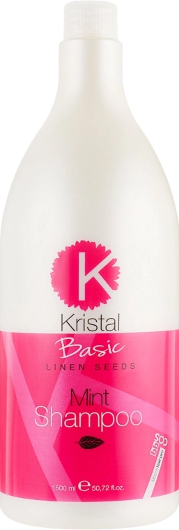 BBcos Мятный шампунь для волос Kristal Basic Mint Shampoo - фото N3