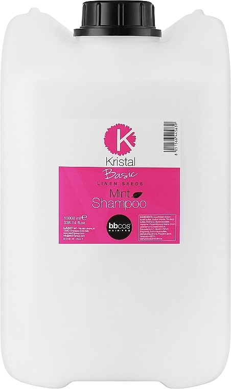 BBcos Мятный шампунь для волос Kristal Basic Mint Shampoo - фото N5