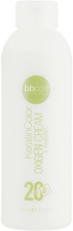 BBcos Окислювач кремовий 6% Keratin Color Oxigen Cream 20 Vol - фото N1