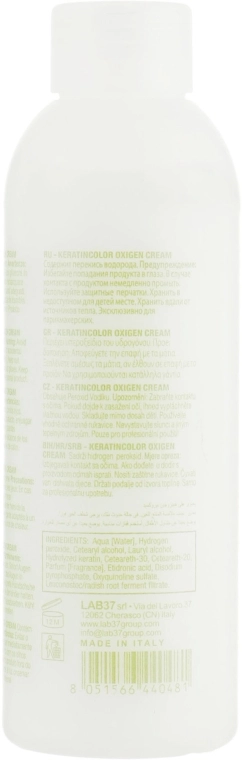BBcos Окислювач кремовий 6% Keratin Color Oxigen Cream 20 Vol - фото N2