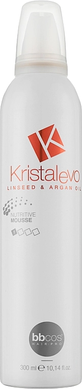 BBcos Мус для волосся живильний Kristal Evo Nutritive Hair Mousse - фото N1