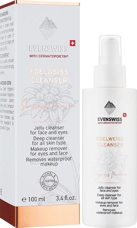 Evenswiss Гель для очищения лица и глаз Edelweiss Cleanser - фото N2