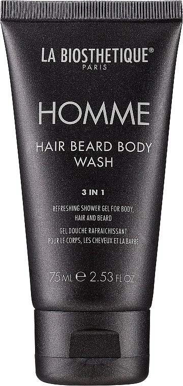 La Biosthetique Гель для тіла, волосся і бороди Homme Hair Beard Body Wash - фото N1