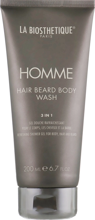 La Biosthetique Гель для тіла, волосся і бороди Homme Hair Beard Body Wash - фото N2