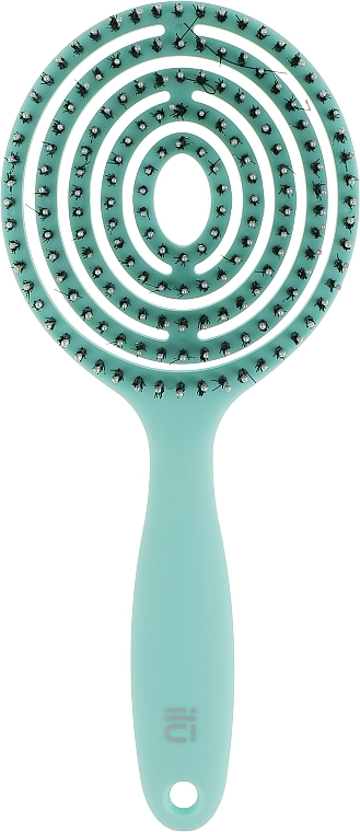 Ilu Щетка для волос, голубая Brush Lollipop Ocean - фото N1