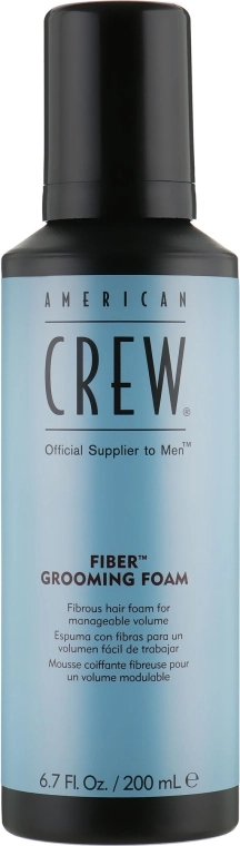 Піна чоловіча для укладання волосся - American Crew Fiber Grooming Foam, 200 мл - фото N1