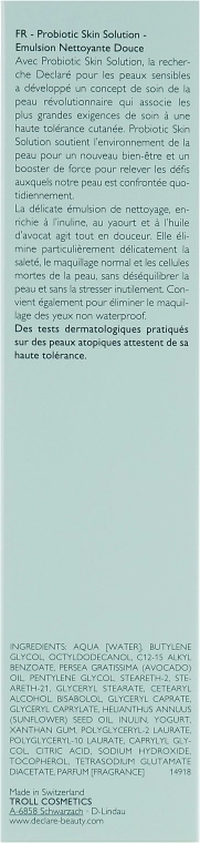 Declare М'яка очищувальна емульсія з пробіотиками Probiotic Skin Solution Gentle Cleansing Emulsion - фото N3