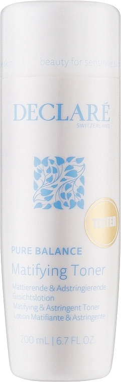 Declare Матувальний антисептичний лосьйон Pure Balance Matifying & Astringent Toner (тестер) - фото N1