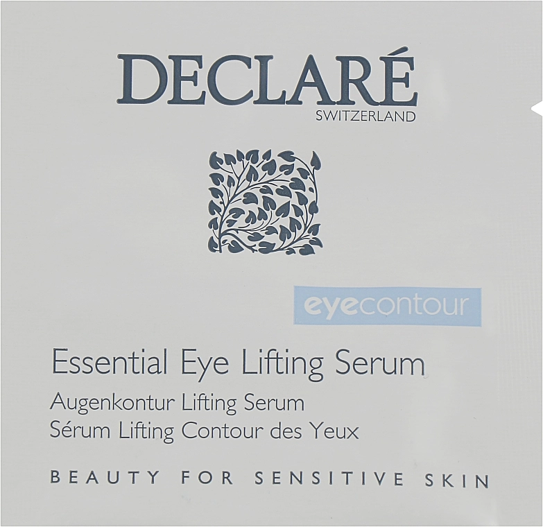 Declare Відновлювальна ліфтингова сироватка під очі Eye Contour Essential Eye Lifting Serum (пробник) - фото N1