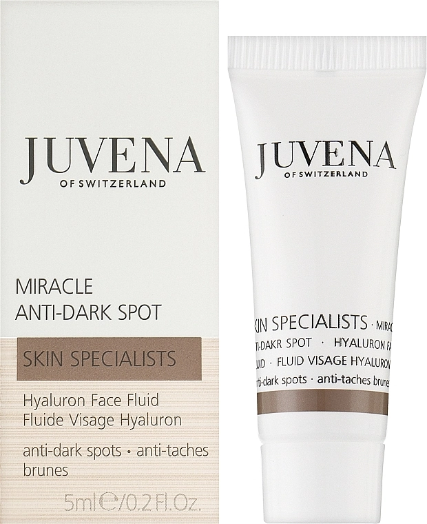 Juvena Флюид для выравнивания цвета кожи Skin Specialists Miracle Anti-Dark Spot Hyaluron Face Fluid (мини) - фото N2