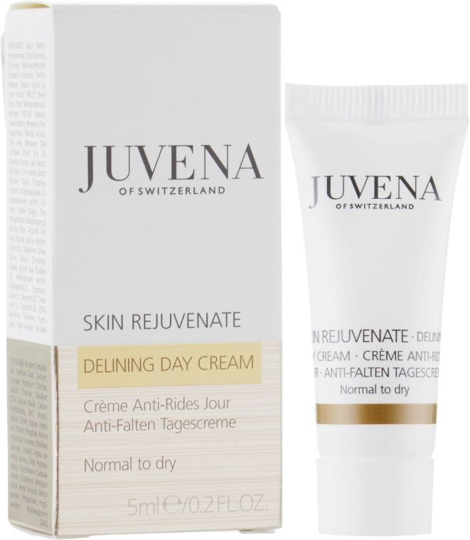 Juvena Розгладжувальний денний крем для нормальногї і сухої шкіри Rejuvenate Delining Day Cream Normal To Dry (пробник) - фото N1