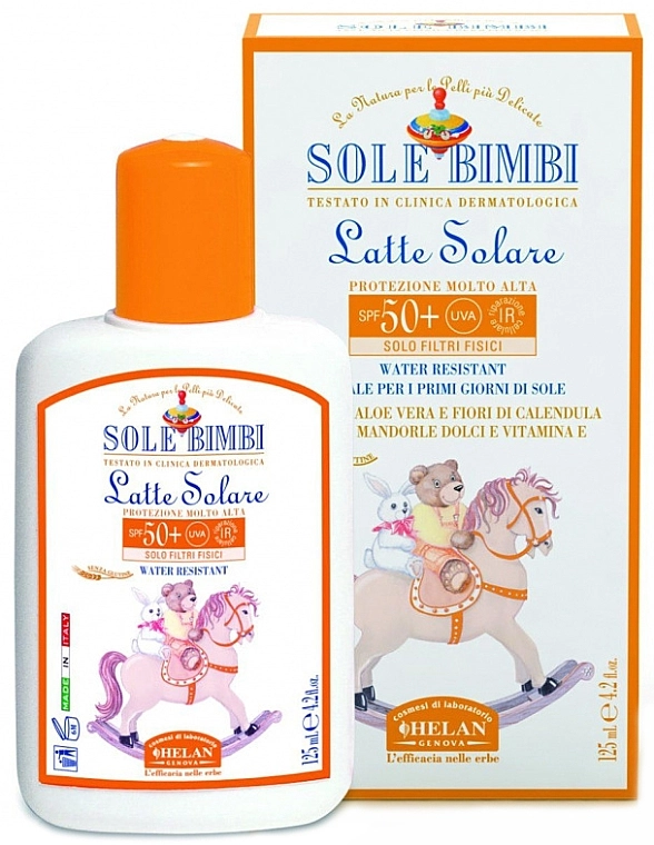 Helan Солнцезащитное молочко для детей Sole Bimbi SPF 50 Sun Care Milk - фото N1