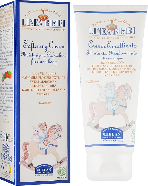 Helan Пом'якшувальний дитячий крем Linea Bimbi Softening Cream - фото N1