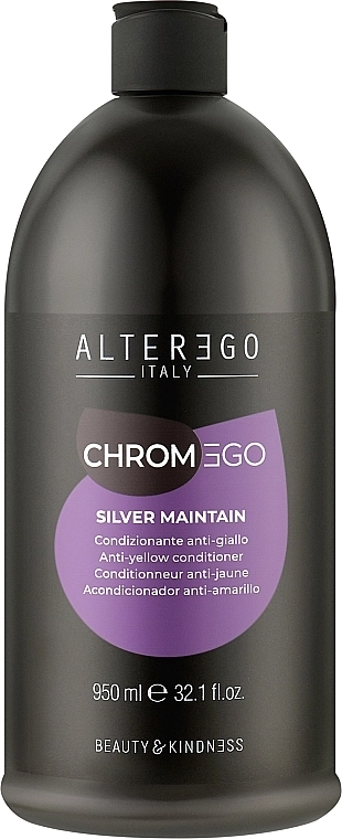 Alter Ego Кондиционер для светлых и седых волос ChromEgo Silver Maintain Conditioner - фото N3