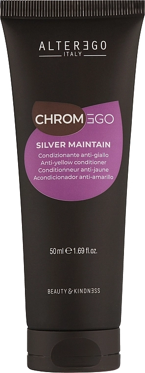 Alter Ego Кондиционер для светлых и седых волос ChromEgo Silver Maintain Conditioner - фото N1