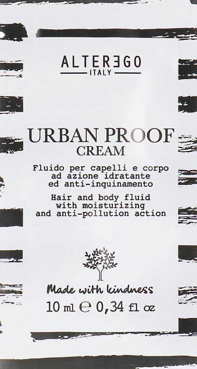 Alter Ego Крем-флюид с углем для всех типов волос Urban Proof Cream (пробник) - фото N1