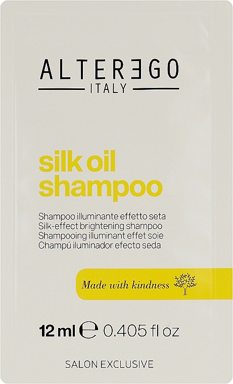 Alter Ego Шампунь для неслухняного і в'юнкого волосся Silk Oil Shampoo (міні) - фото N1