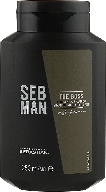 Sebastian Professional Шампунь для объема тонких волос Seb Man The Boss Thickening Shampoo - фото N3