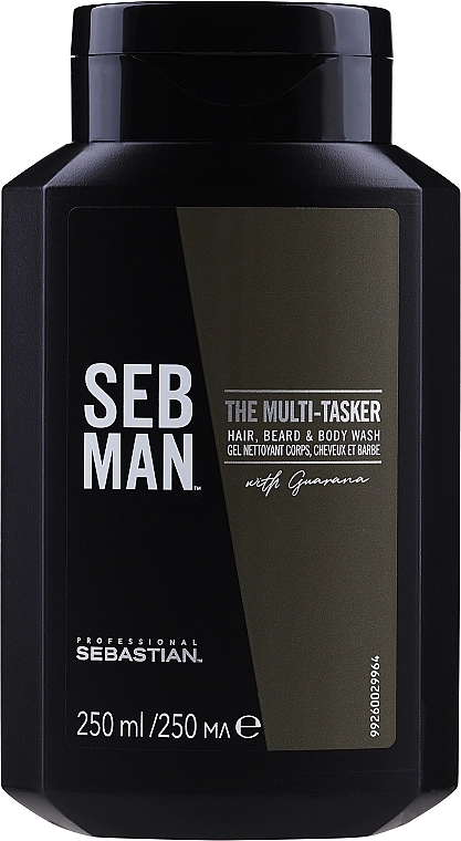 Sebastian Professional Шампунь "3 в 1" для волосся, бороди й тіла Seb Man The Multi-Tasker - фото N3