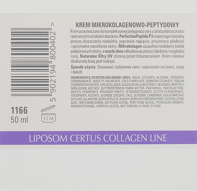 Clarena Крем з мікроколагеном і біоміметичним пептидом Microcollagen & Peptide P3 Cream - фото N3