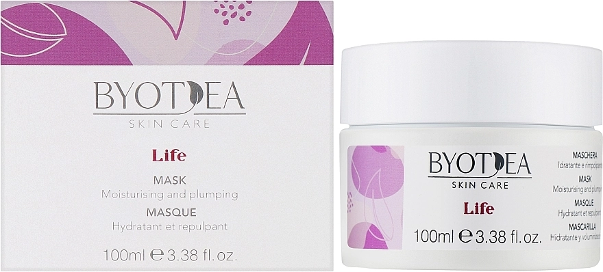 Byothea Маска для обличчя з вітамінами Е та F Life Moisturising & Plumping Face Mask - фото N2