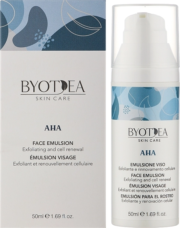 Byothea Отшелушивающая восстанавливающая эмульсия для лица AHA Exfoliating Face Emulsion - фото N2