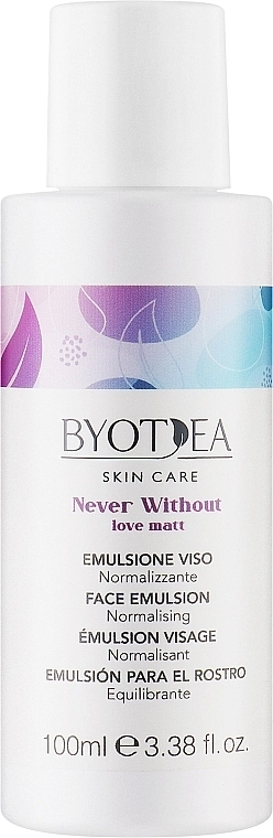 Byothea Нормализующая эмульсия для лица Never Without Love Matt Normalising Emulsion - фото N1