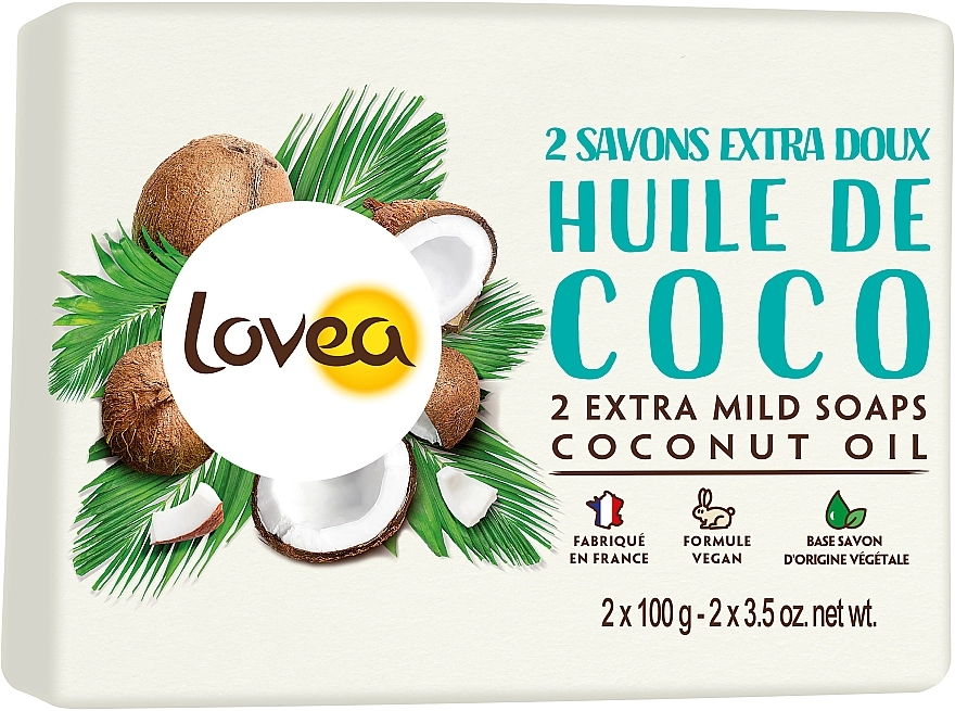 Lovea Мыло с кокосом Extra Mild Soaps Coconut - фото N1