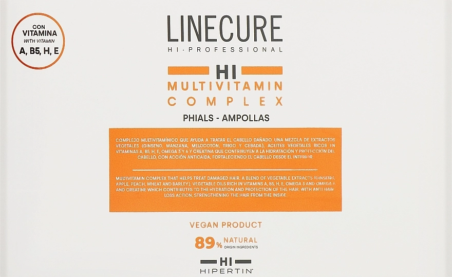 Hipertin Ампули для відновлення волосся Linecure Multivitamin Complex - фото N1