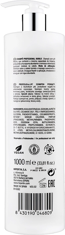 Hipertin Шампунь для волосся з нейтральним pH Professional Line Bubbly Ph Shampoo - фото N2