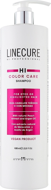 Hipertin Шампунь для фарбованого волосся Linecure Vegan Color Care Shampoo - фото N3