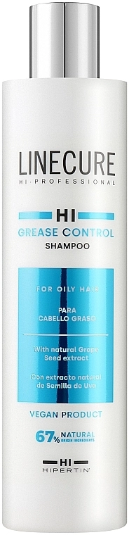 Hipertin Шампунь для жирных волос Linecure Vegan Grease Control Shampoo - фото N2