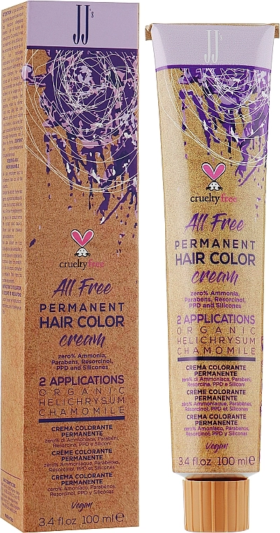 JJ's Перманентная крем-краска All Free Permanent Hair Color Cream - фото N1