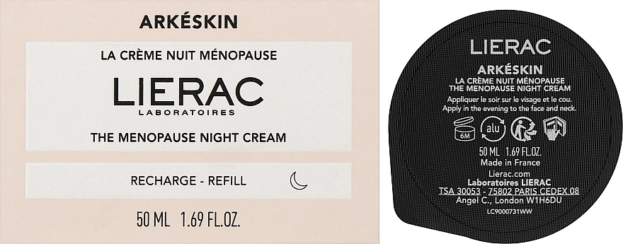 Lierac Нічний крем для обличчя Arkeskin The Menopause Night Cream Refill (змінний блок) - фото N2