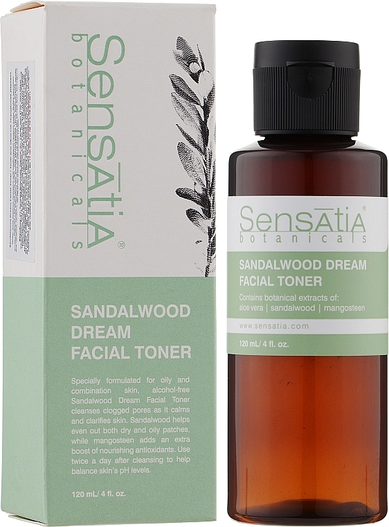 Sensatia Botanicals Тоник для лица "Сандаловое Дерево" Sandalwood Dream Facial Toner - фото N1