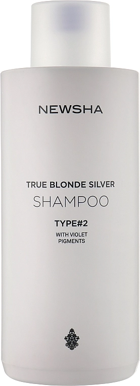 Newsha Серебряный шампунь для поддержания блонда, Тип 2 True Blonde Silver Shampoo Type #2 - фото N5