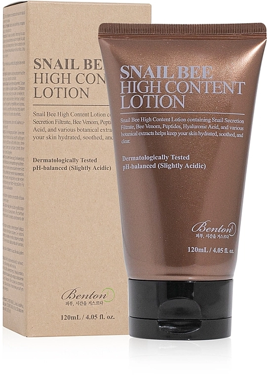 Benton Денний лосьйон з високим вмістом муцину равлика і бджолиного яду Snail Bee High Content Lotion - фото N1