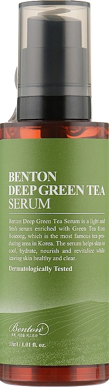 Серум с экстрактом зеленого чая - Benton Deep Green Tea Serum, 30 мл - фото N2