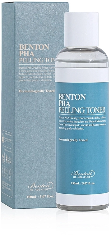 Benton Тонер-ексфоліант із лактобіоновою кислотою PHA Peeling Toner - фото N1