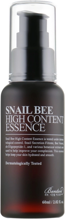 Эссенция с высоким содержанием муцина улитки и пчелиным ядом - Benton Snail Bee High Content Essence, 100 мл - фото N1